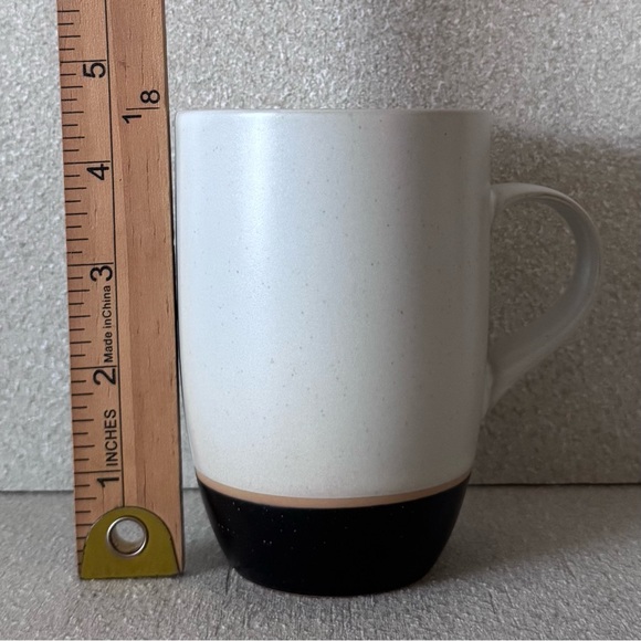 VTG Crate & Barrel Terra Mugs Set of 2 Tan Bands Speckled Stoneware Japan RARE - Picture 12 of 12